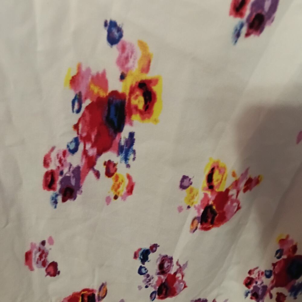 White Floral Dress Prabal Gurung Sz. 22W Maxi Tiered Pockets NWT Fairy Cottage - Picture 4 of 8